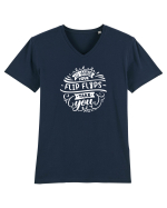 Go Where Your Flip Flops Take You! Tricou mânecă scurtă guler V Bărbat Presenter
