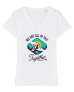 We Are All In This Together Tricou mânecă scurtă guler V Damă Evoker