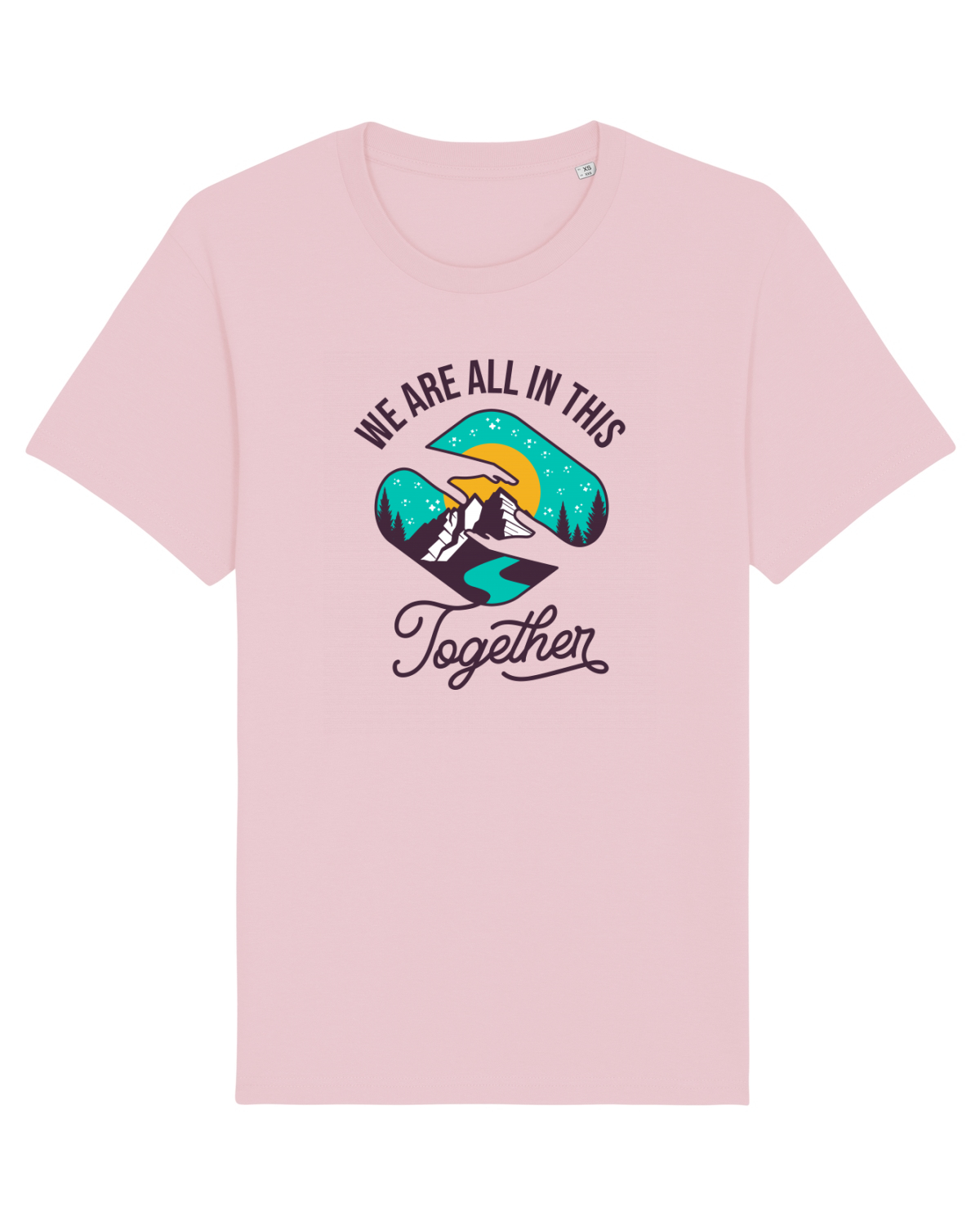 Tricou mânecă scurtă Unisex Rocker Cotton Pink