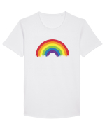Rainbow Tricou mânecă scurtă guler larg Bărbat Skater