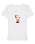 APODYOPSIS Tricou mânecă scurtă guler larg fitted Damă Expresser