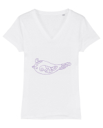 birdy_II-1 Tricou mânecă scurtă guler V Damă Evoker