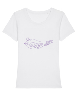 birdy_II-1 Tricou mânecă scurtă guler larg fitted Damă Expresser