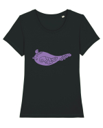 birdy_II-2 Tricou mânecă scurtă guler larg fitted Damă Expresser