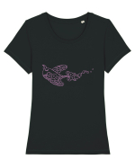 birdy_IV-1 Tricou mânecă scurtă guler larg fitted Damă Expresser
