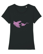 birdy_IV-2 Tricou mânecă scurtă guler larg fitted Damă Expresser