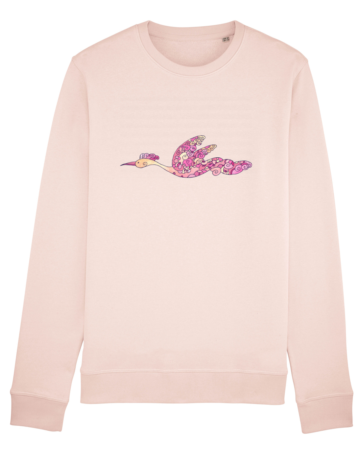 Bluză mânecă lungă Unisex Rise Candy Pink