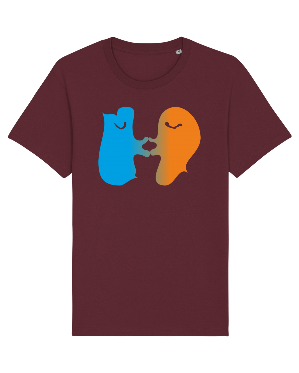 Tricou mânecă scurtă Unisex Rocker Burgundy