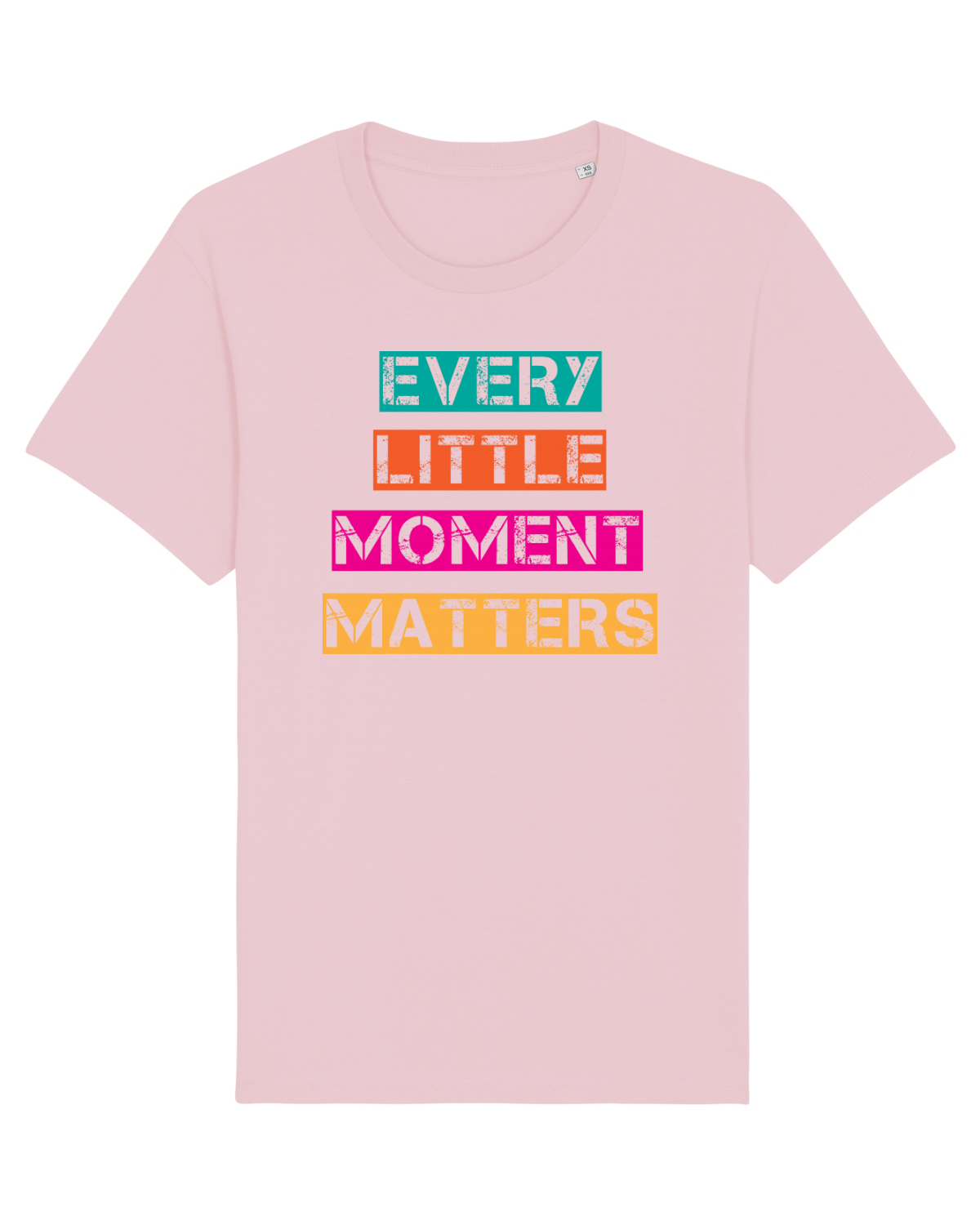 Tricou mânecă scurtă Unisex Rocker Cotton Pink