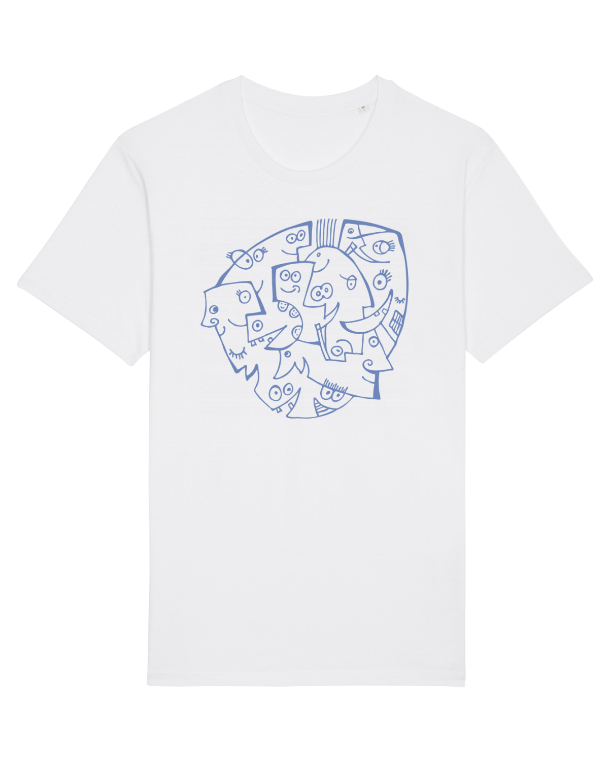 Tricou mânecă scurtă Unisex Rocker White