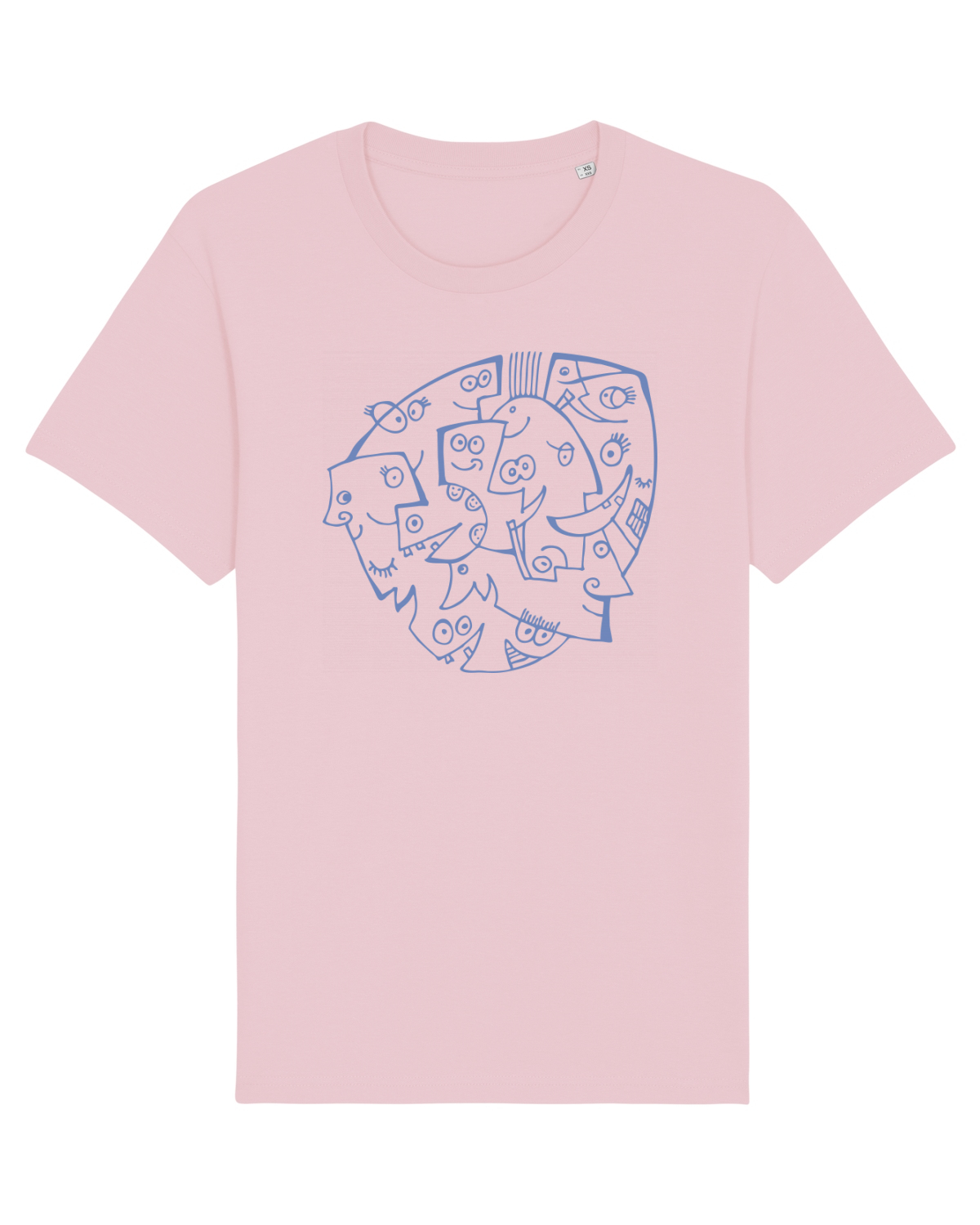 Tricou mânecă scurtă Unisex Rocker Cotton Pink