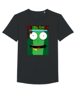 Pickle Rick Tricou mânecă scurtă guler larg Bărbat Skater