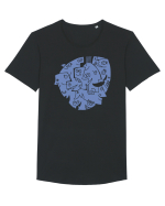 faces_I-2 Tricou mânecă scurtă guler larg Bărbat Skater