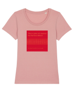 - memory piece - Tricou mânecă scurtă guler larg fitted Damă Expresser