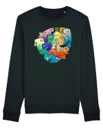 faces_I-4 Bluză mânecă lungă Unisex Rise