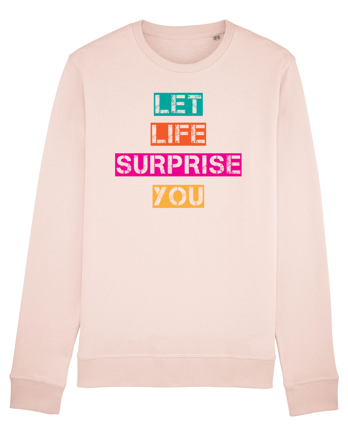 Bluză mânecă lungă Unisex Rise Candy Pink