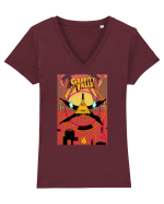 Bill Cipher Gravity falls Tricou mânecă scurtă guler V Damă Evoker