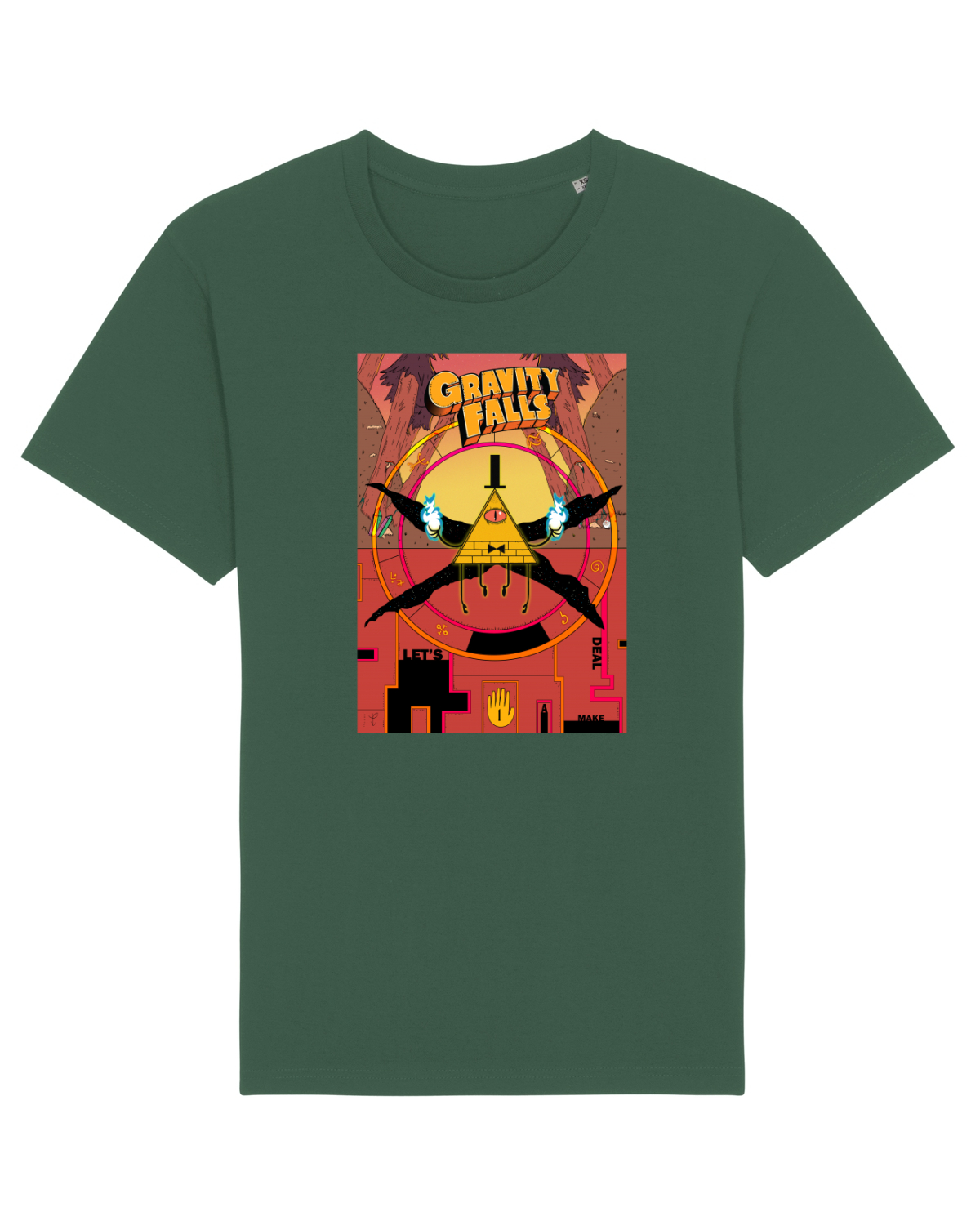 Tricou mânecă scurtă Unisex Rocker Bottle Green