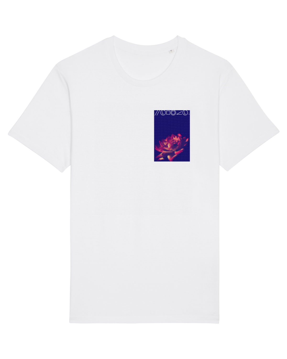 Tricou mânecă scurtă Unisex Rocker White
