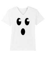 Ghost Face Tricou mânecă scurtă guler V Bărbat Presenter