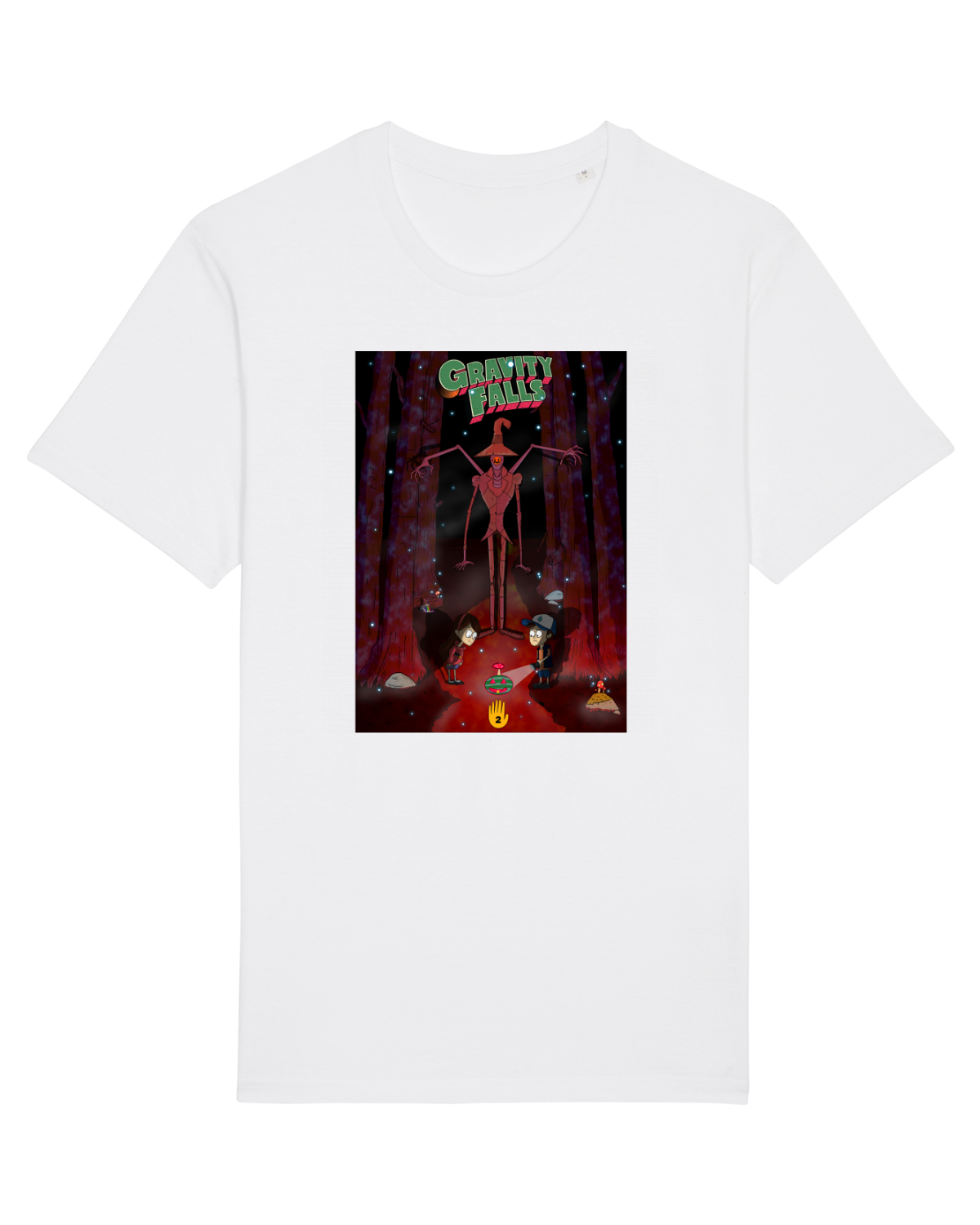 Tricou mânecă scurtă Unisex Rocker White