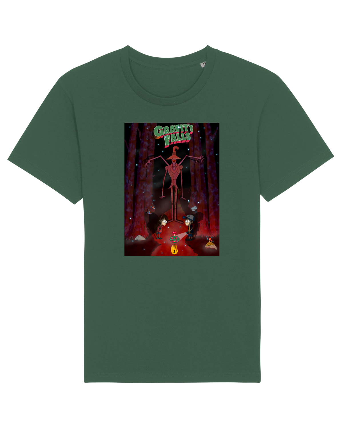 Tricou mânecă scurtă Unisex Rocker Bottle Green