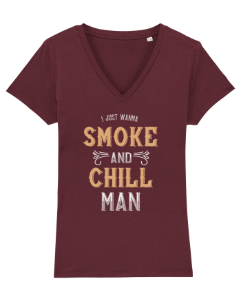 Smoke and Chill Burgundy