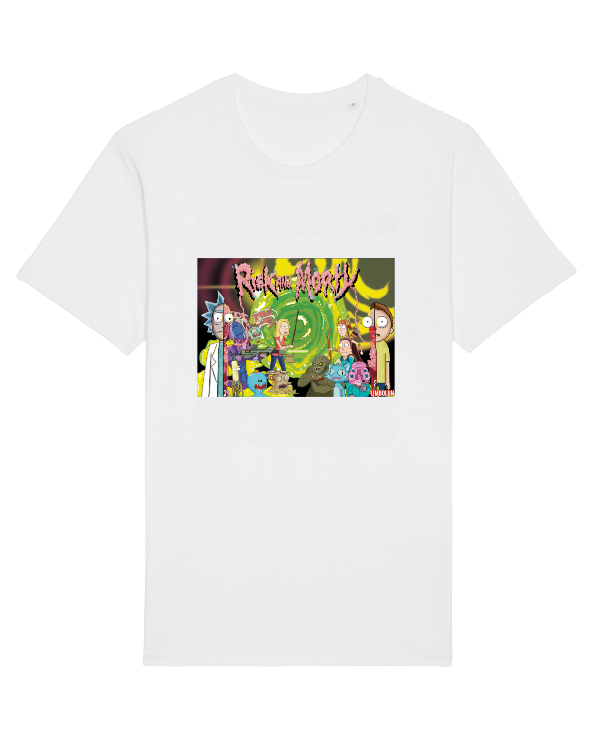 Tricou mânecă scurtă Unisex Rocker White