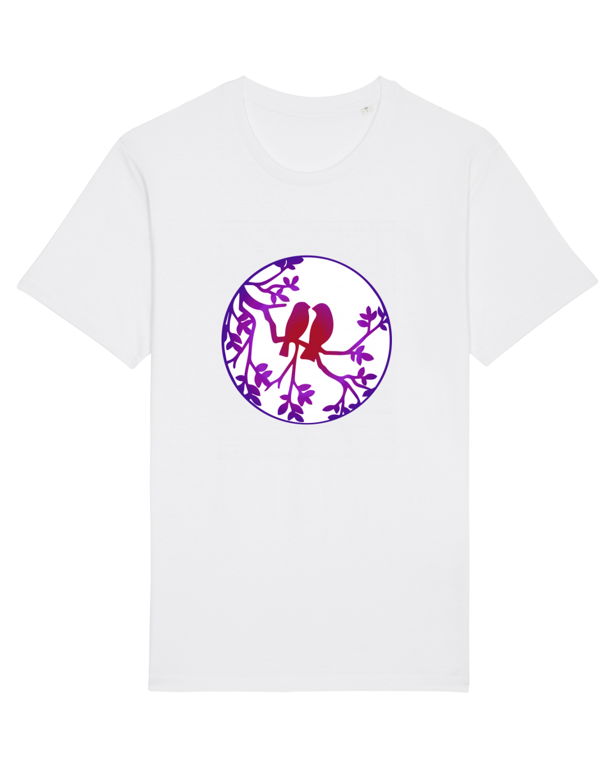Tricou mânecă scurtă Unisex Rocker White