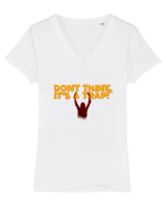 Don't think, it's a trap! Tricou mânecă scurtă guler V Damă Evoker