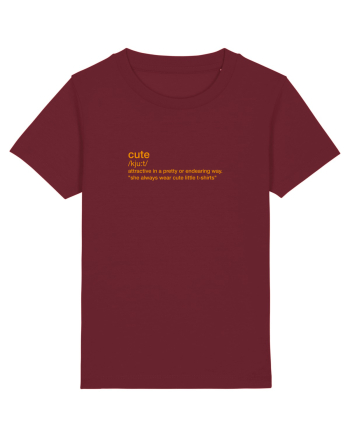 CUTE - definition Burgundy