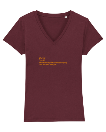 CUTE - definition Burgundy