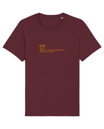 CUTE - definition Burgundy