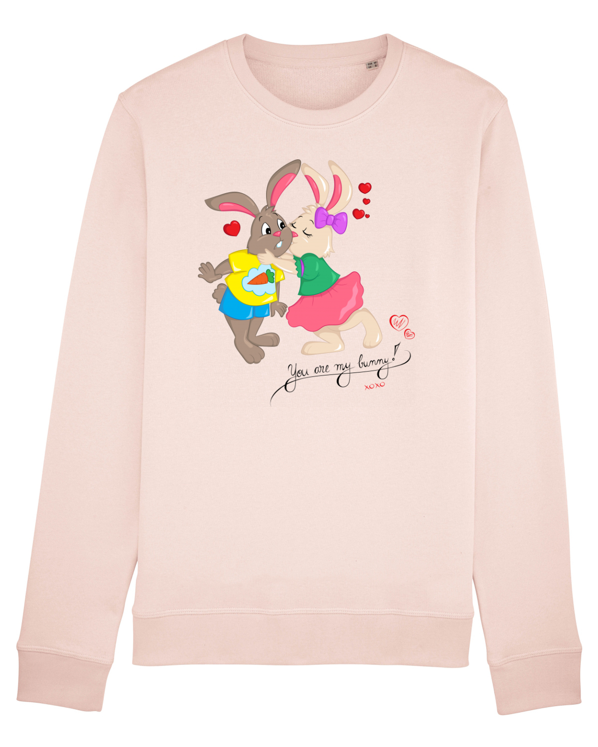 Bluză mânecă lungă Unisex Rise Candy Pink
