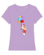 Sweet little fox :) Tricou mânecă scurtă guler larg fitted Damă Expresser