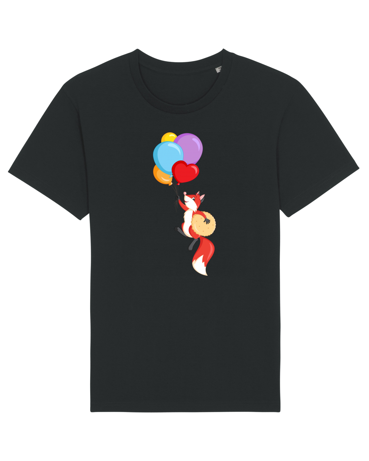 Tricou mânecă scurtă Unisex Rocker Black