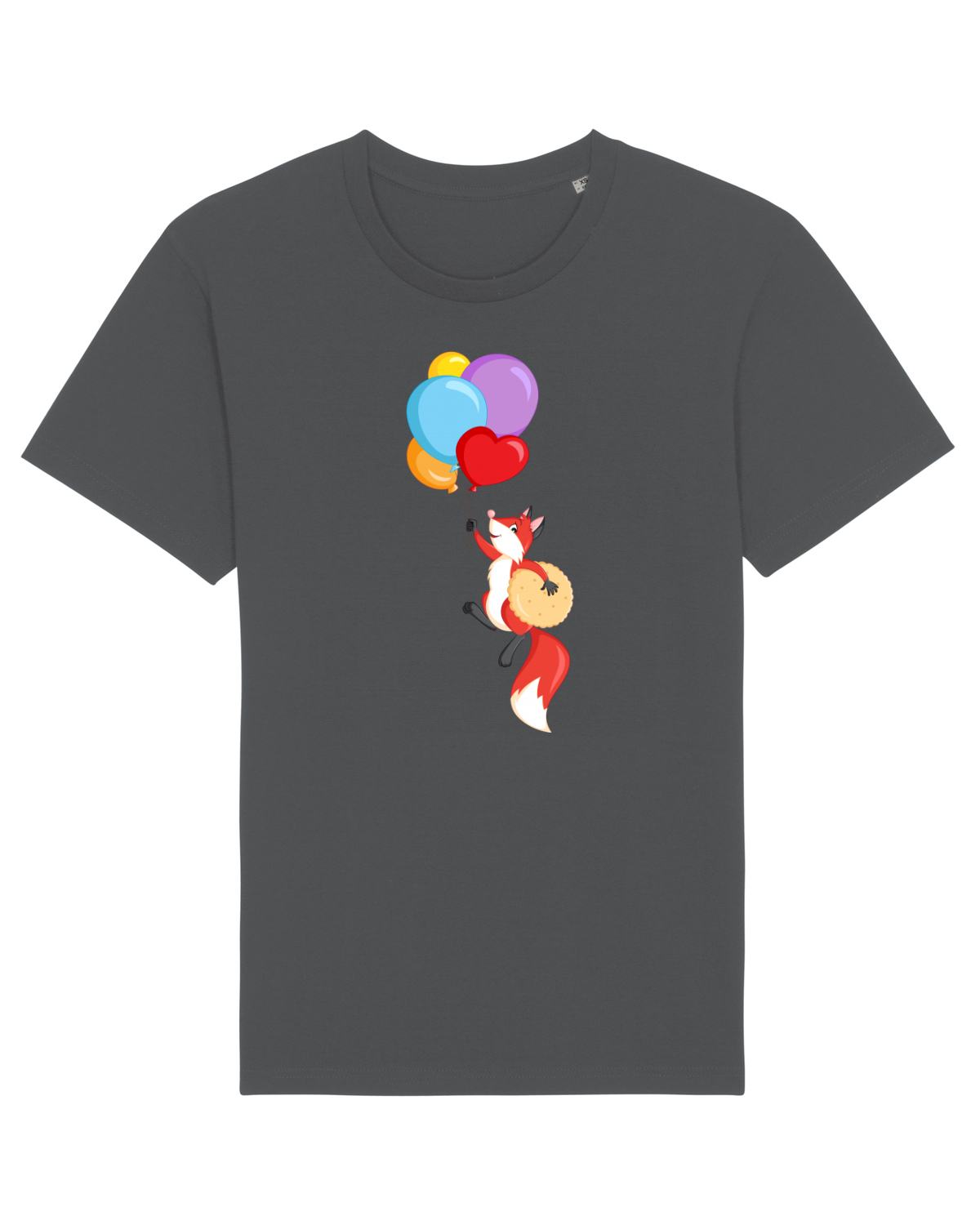 Tricou mânecă scurtă Unisex Rocker Anthracite