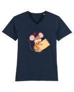 Șoricel cu biscuiți :) Tricou mânecă scurtă guler V Bărbat Presenter