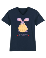 Iepuraș pofticios Tricou mânecă scurtă guler V Bărbat Presenter