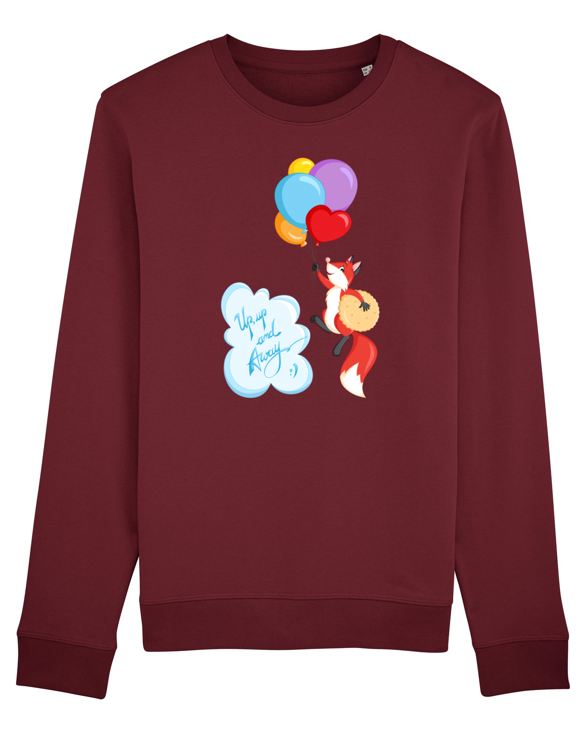 Bluză mânecă lungă Unisex Rise Burgundy