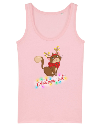 Christmas cat Cotton Pink