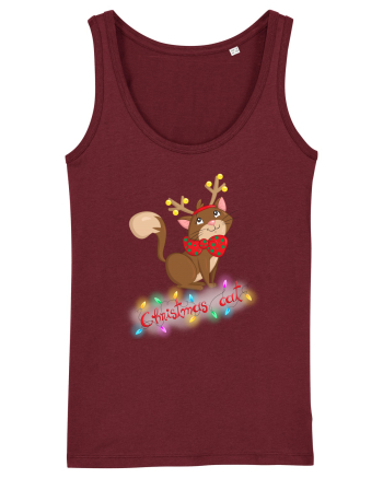Christmas cat Burgundy