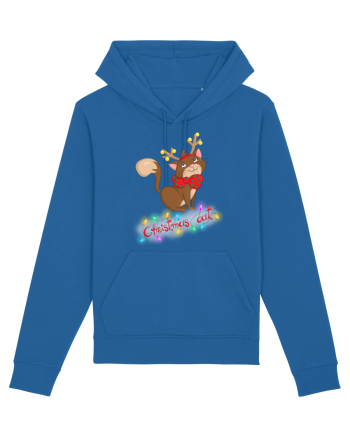 Christmas cat Royal Blue