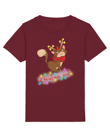 Christmas cat Burgundy