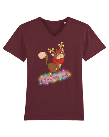 Christmas cat Burgundy