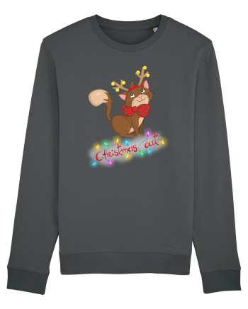 Christmas cat Anthracite