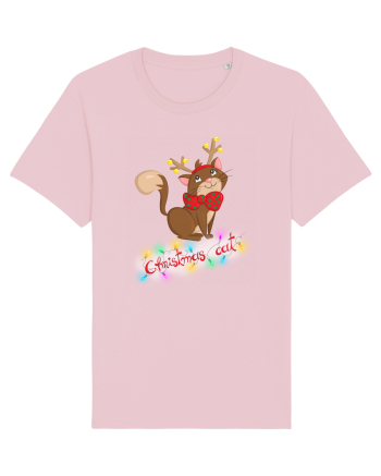 Christmas cat Cotton Pink