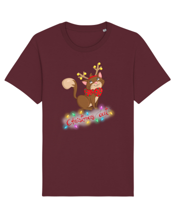 Christmas cat Burgundy