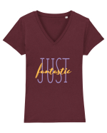 Just Fantastic ! Tricou mânecă scurtă guler V Damă Evoker