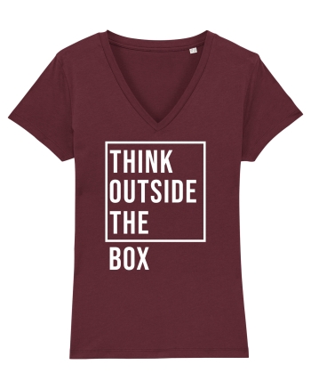 Think outside the box Burgundy